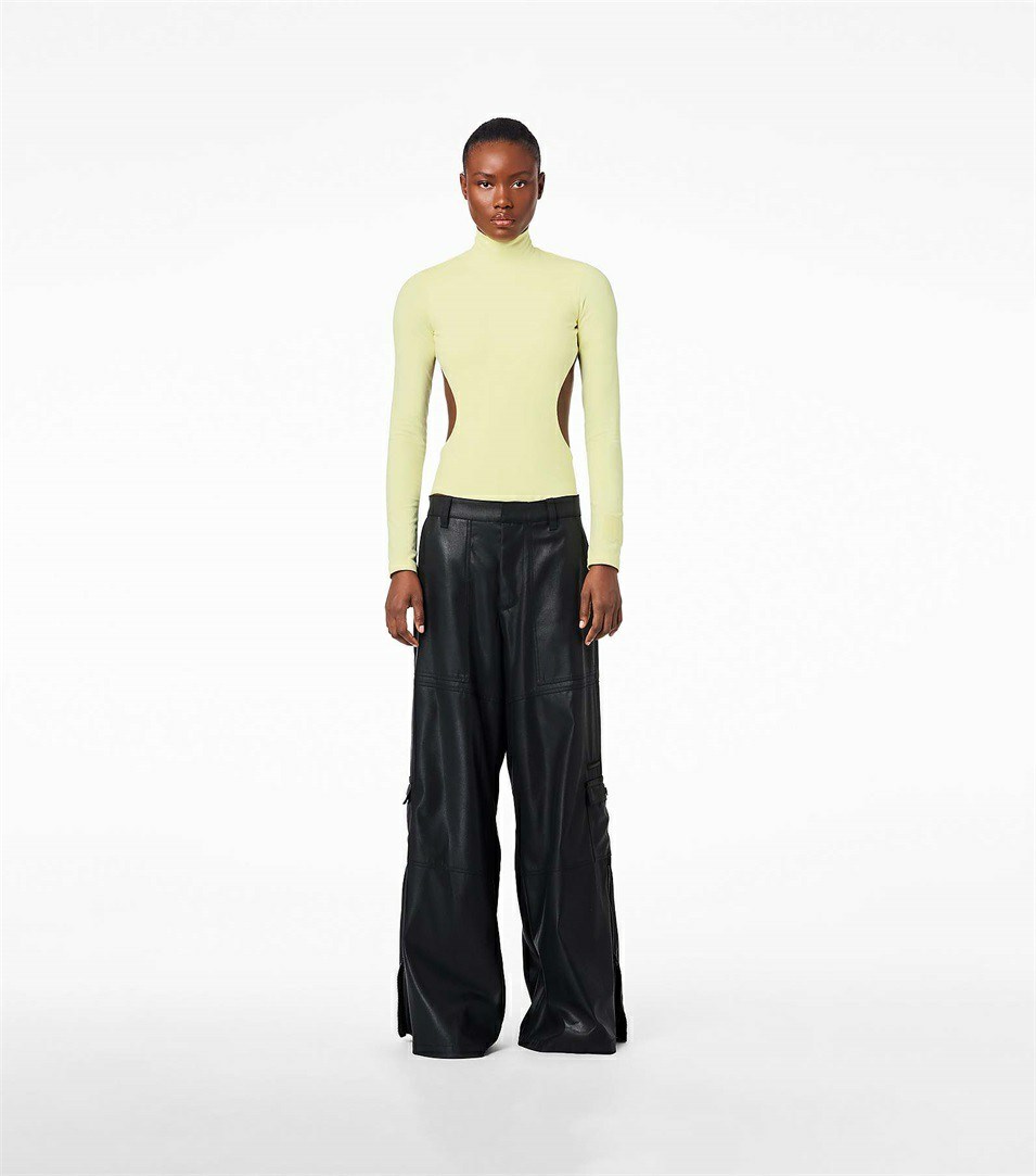 Black Copper Women's Marc Jacobs The Wide Leg Cargo Pants | CBE-103857