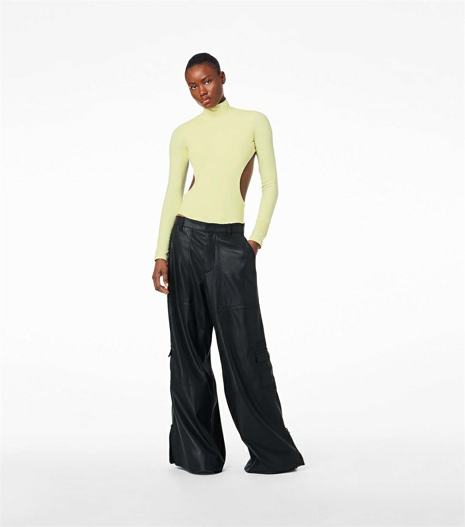 Black Copper Women's Marc Jacobs The Wide Leg Cargo Pants | CBE-103857