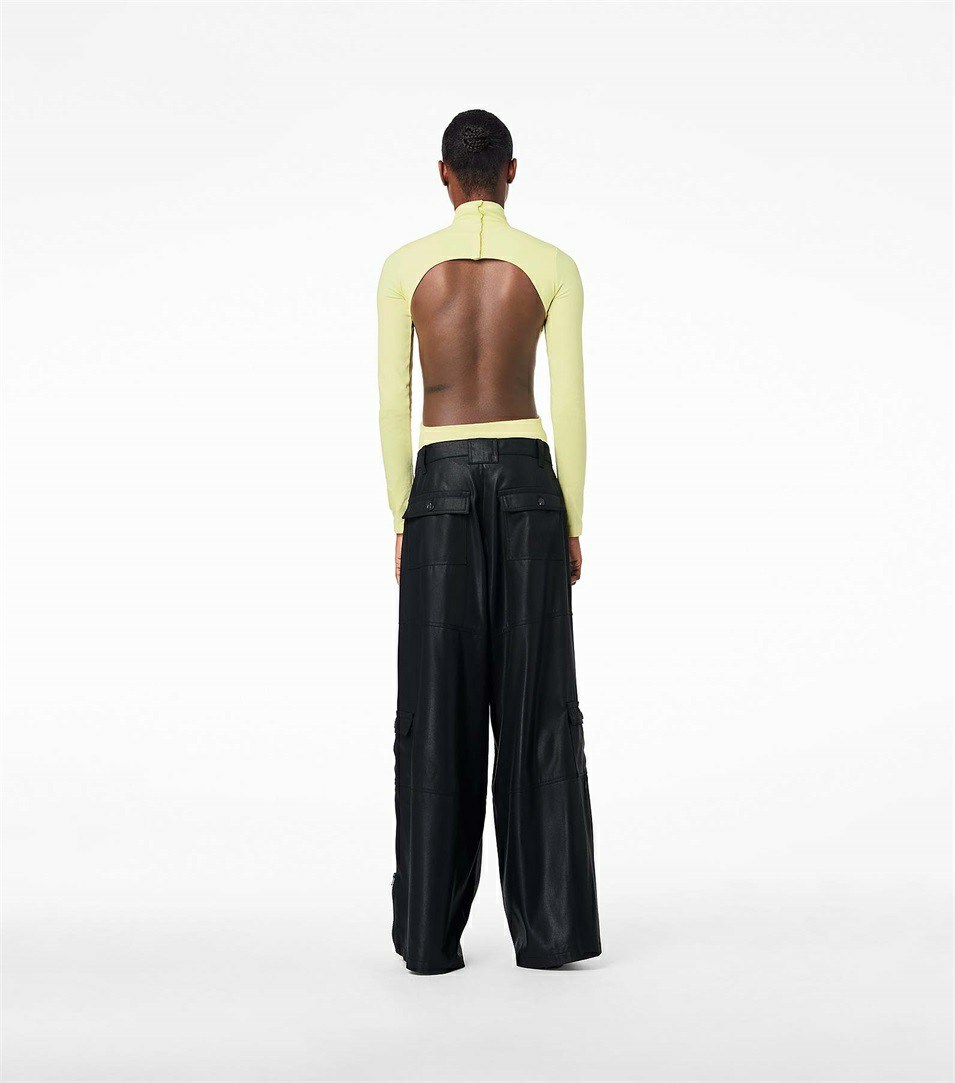 Black Copper Women's Marc Jacobs The Wide Leg Cargo Pants | CBE-103857