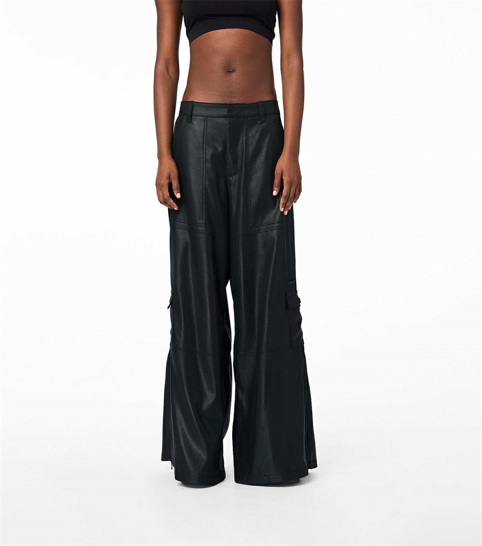 Black Copper Women's Marc Jacobs The Wide Leg Cargo Pants | CBE-103857