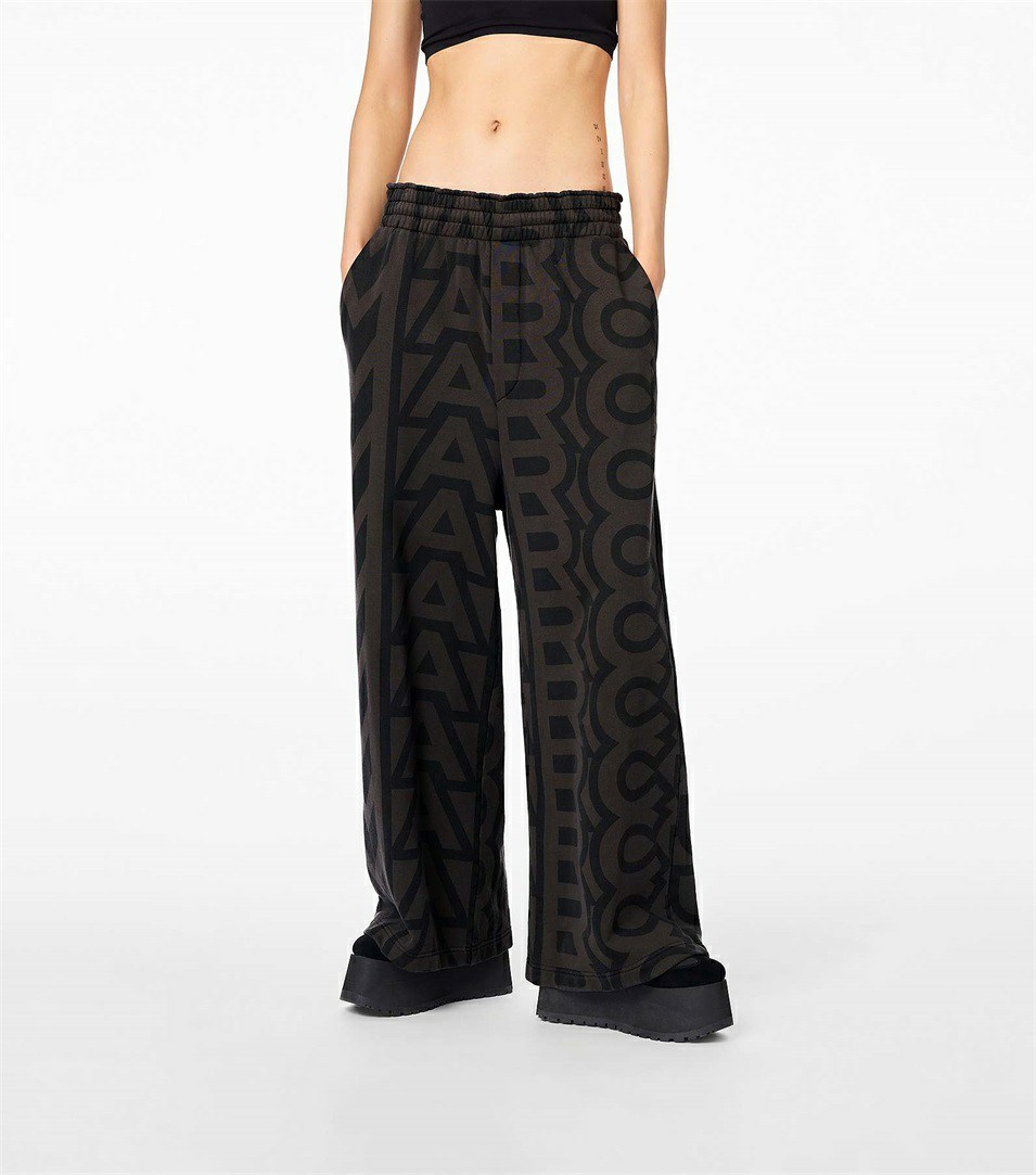 Black / Grey Women's Marc Jacobs The Monogram Oversized Pants | ILC-497352