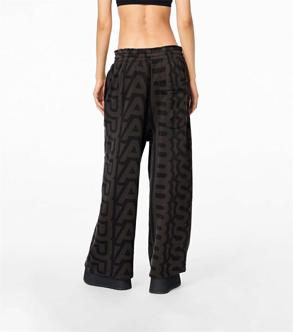 Black / Grey Women's Marc Jacobs The Monogram Oversized Pants | ILC-497352