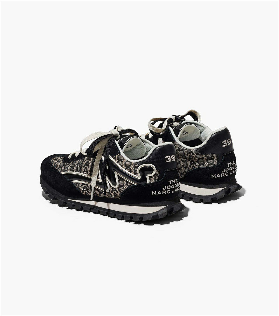 Black / White Women's Marc Jacobs The Monogram Sneakers | QRB-275031