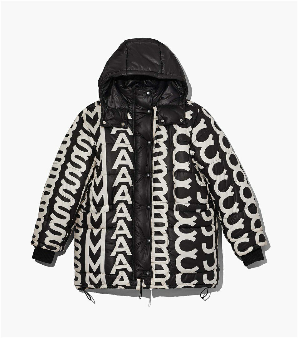 Black / White Women\'s Marc Jacobs The Monogram Oversized Jackets | QUZ-609247