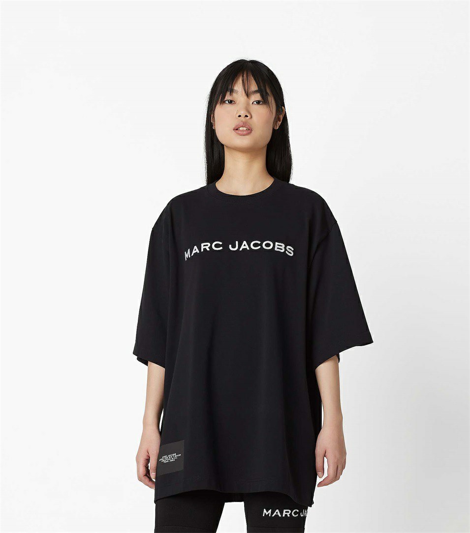 Black Women's Marc Jacobs The Big T Shirts | PJI-749052