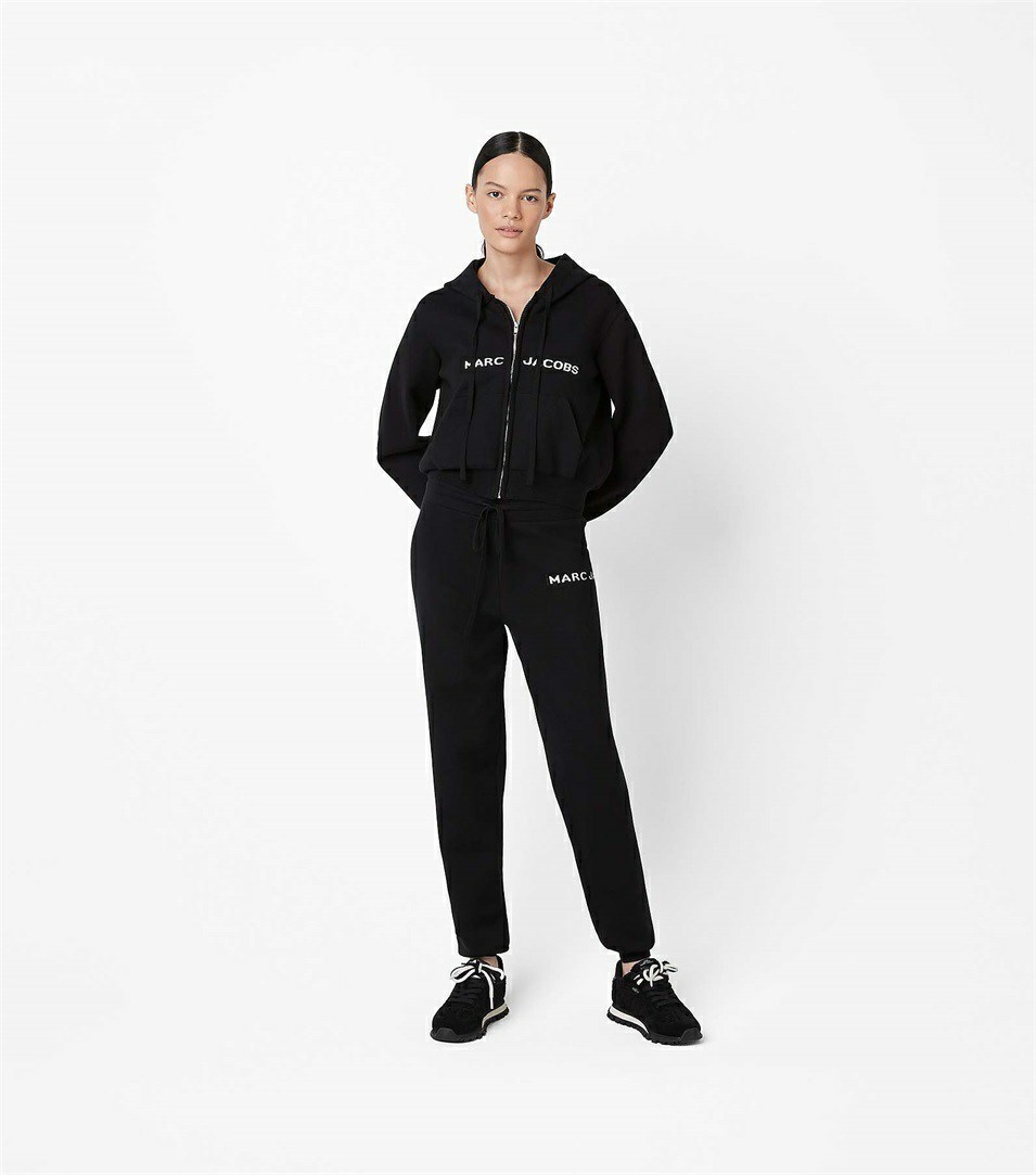 Black Women's Marc Jacobs The Cropped Hoodie | CNZ-709814