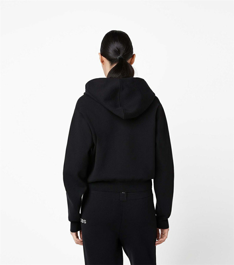 Black Women's Marc Jacobs The Cropped Hoodie | CNZ-709814