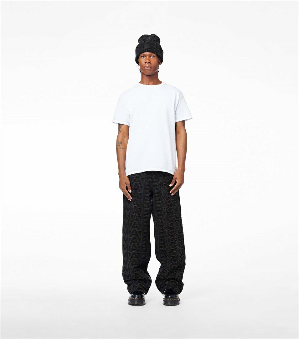 Black Women's Marc Jacobs The Monogram Denim Pants | QFA-892350