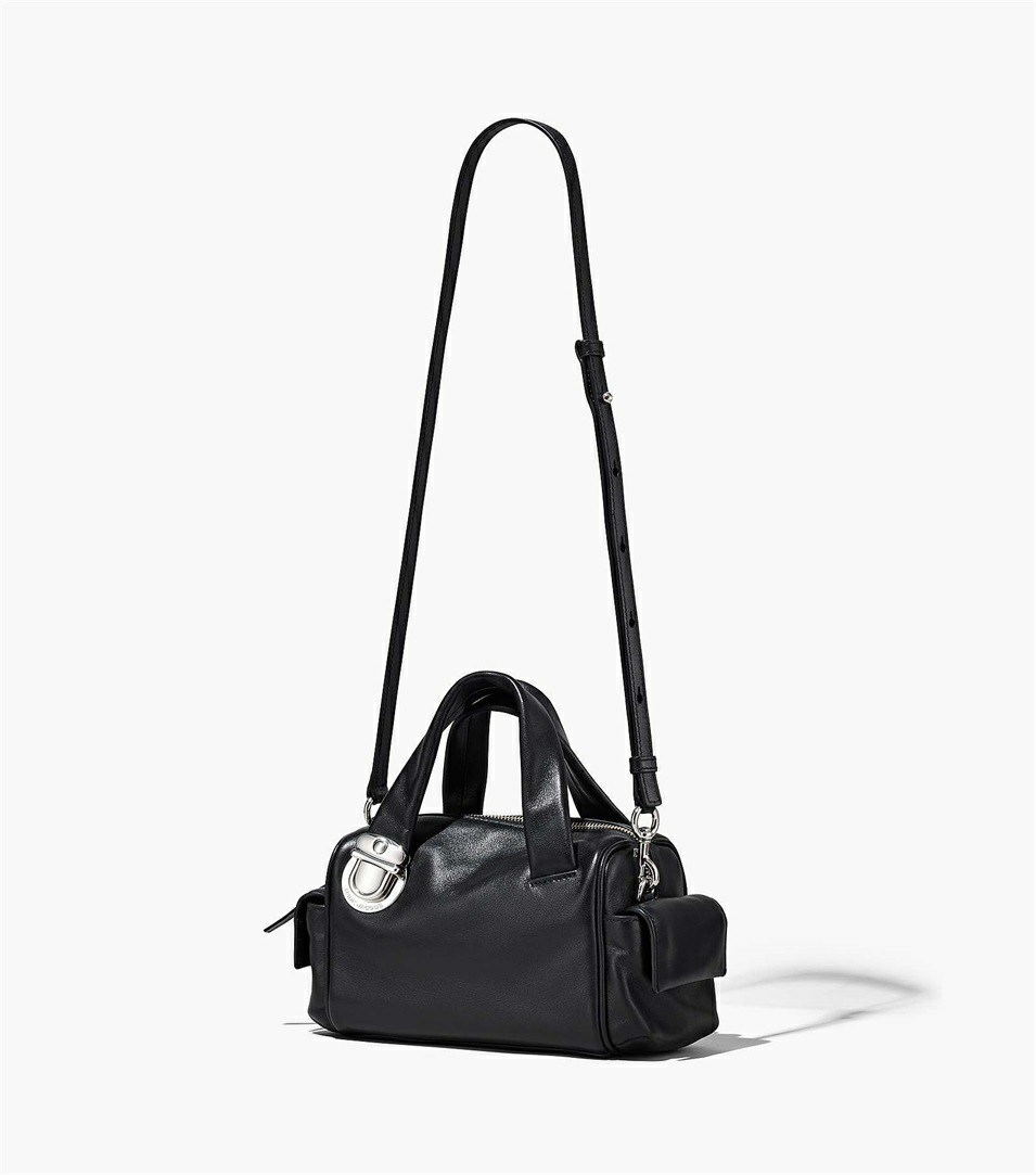 Black Women's Marc Jacobs The Pushlock Mini Satchel Bags | AMN-586402