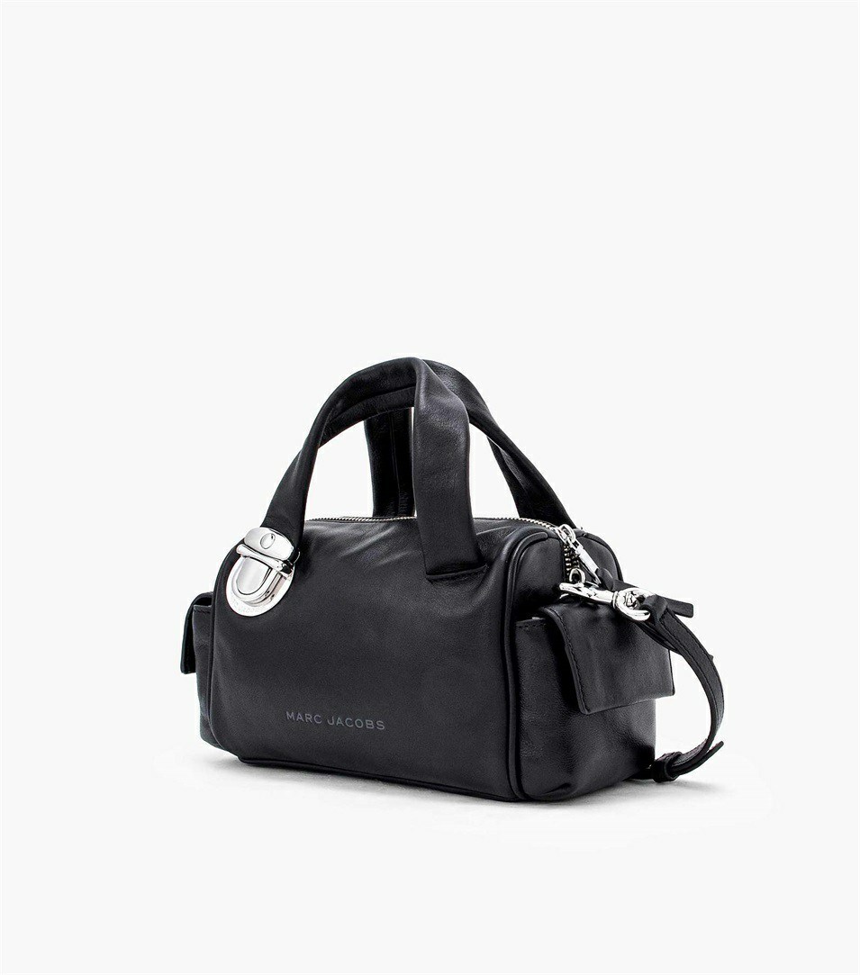 Black Women's Marc Jacobs The Pushlock Mini Satchel Bags | AMN-586402