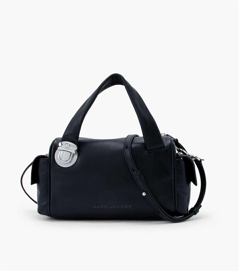 Black Women\'s Marc Jacobs The Pushlock Satchel Bags | BYC-935817