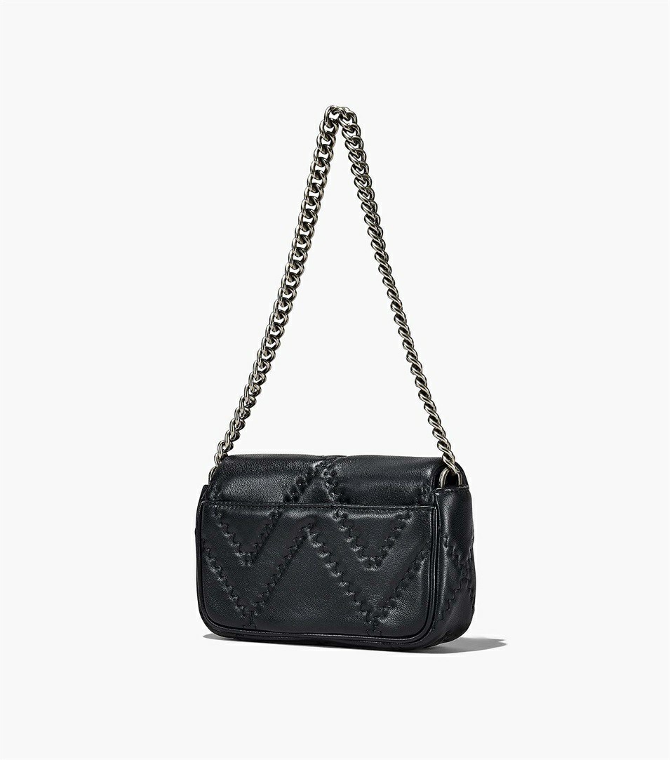 Black Women's Marc Jacobs The Quilted Leather J Marc Mini Shoulder Bags | BYP-807419