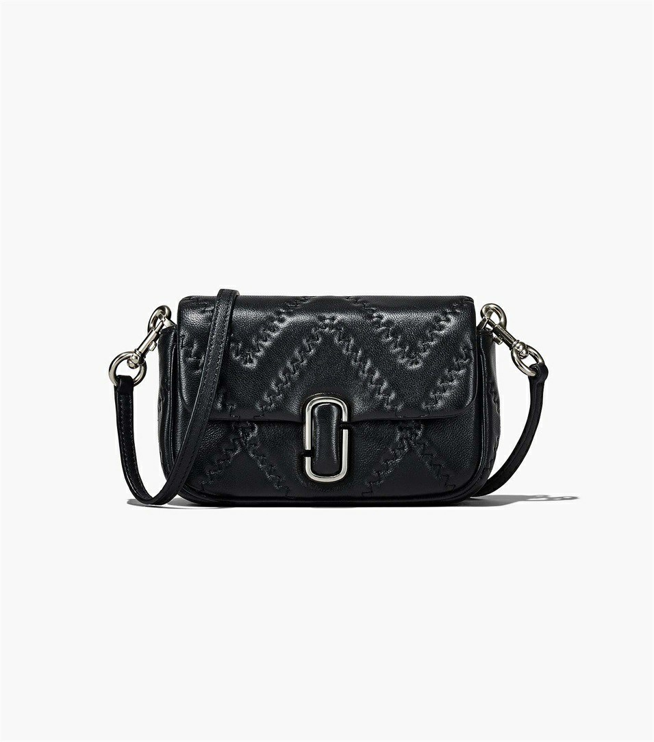 Black Women's Marc Jacobs The Quilted Leather J Marc Mini Shoulder Bags | BYP-807419