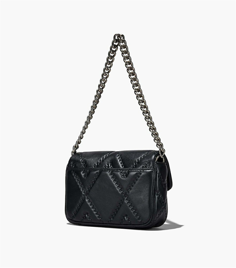 Black Women's Marc Jacobs The Quilted Leather J Marc Shoulder Bags | SVW-870265