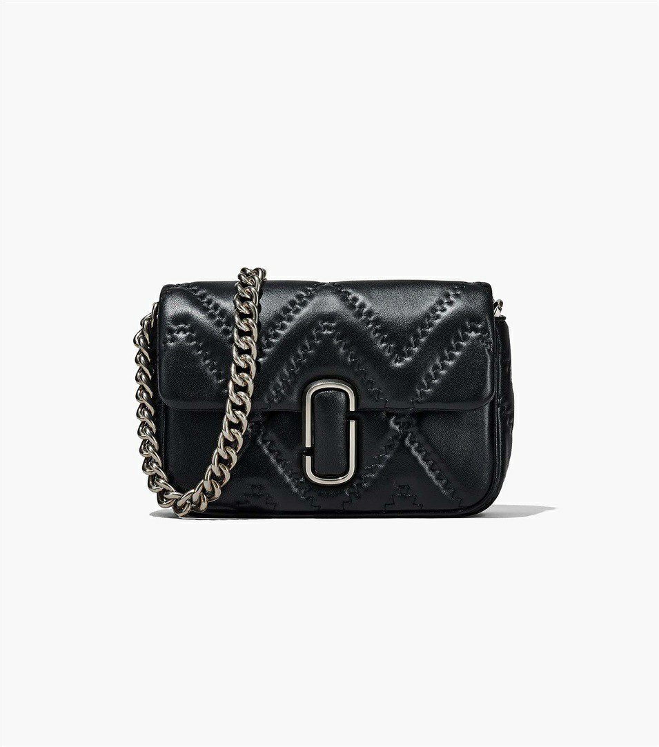 Black Women\'s Marc Jacobs The Quilted Leather J Marc Shoulder Bags | SVW-870265