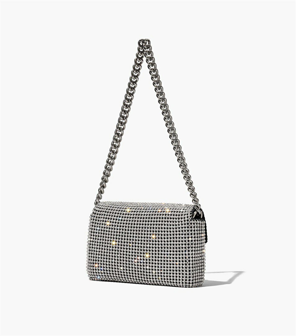 Black Women's Marc Jacobs The Rhinestone J Marc Mini Shoulder Bags | LGM-024197