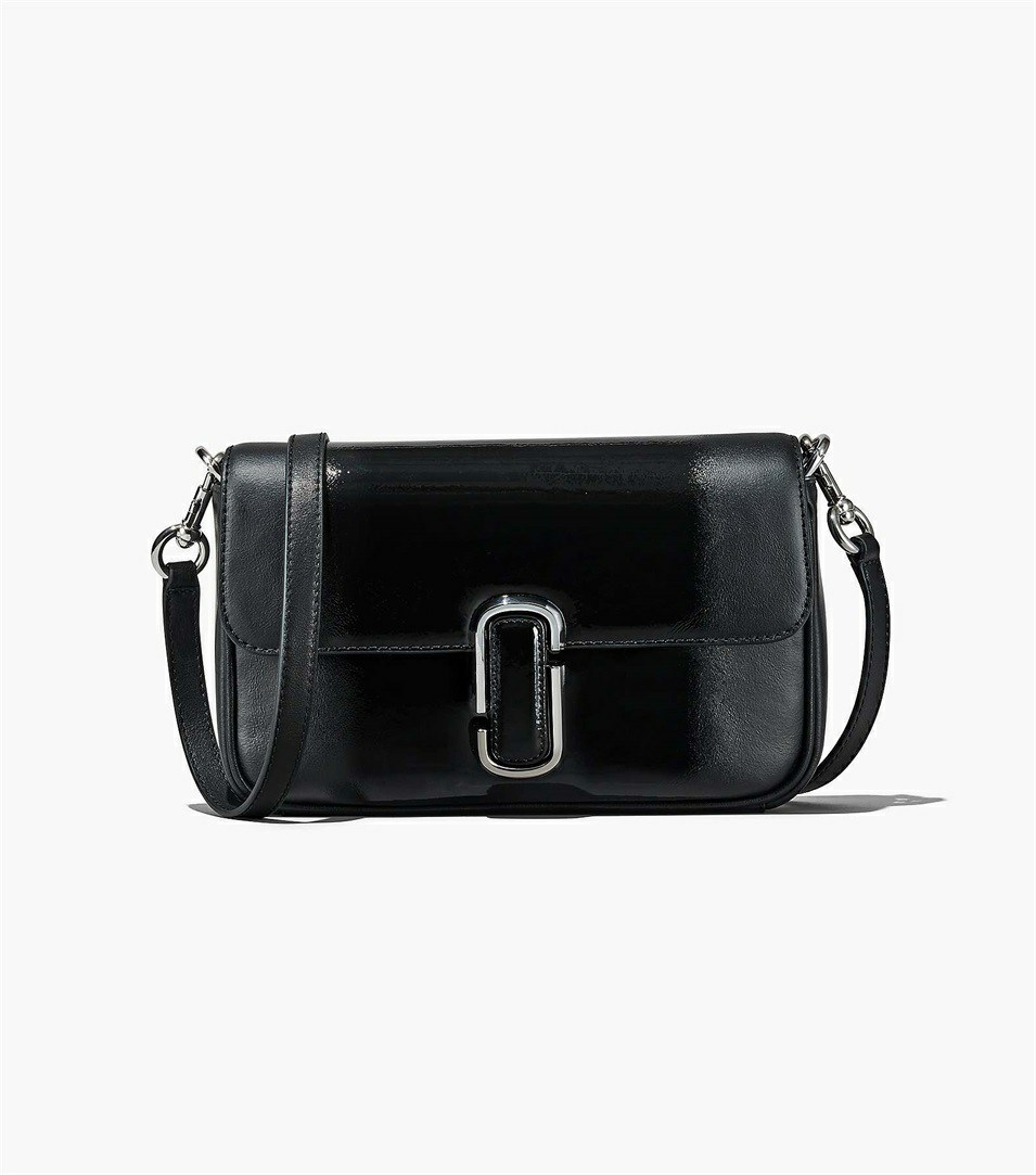 Black Women's Marc Jacobs The Shadow Patent Leather J Marc Shoulder Bags | DSR-134509