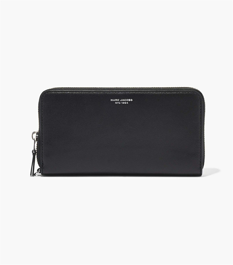 Black Women's Marc Jacobs The Slim 84 Continental Wristlet Wallets | SBK-261053