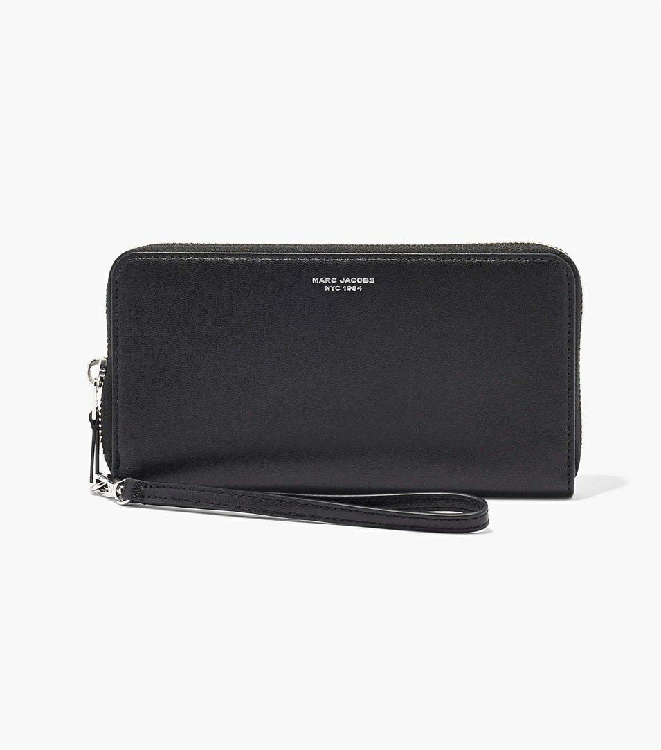 Black Women\'s Marc Jacobs The Slim 84 Continental Wristlet Wallets | SBK-261053