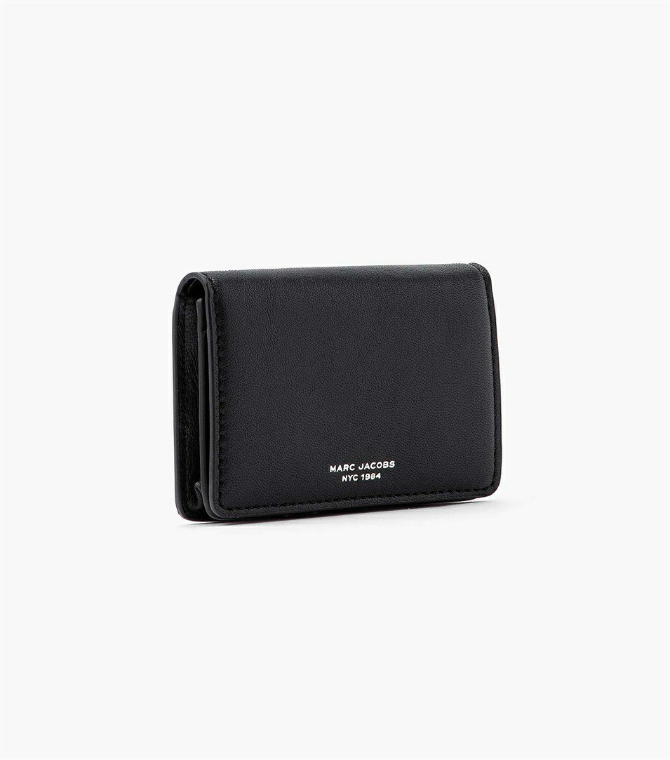 Black Women's Marc Jacobs The Slim 84 Flap Card Case Wallets | PKX-651078