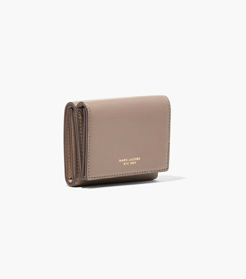 Black Women's Marc Jacobs The Slim 84 Medium Trifold Wallets | CQA-506497