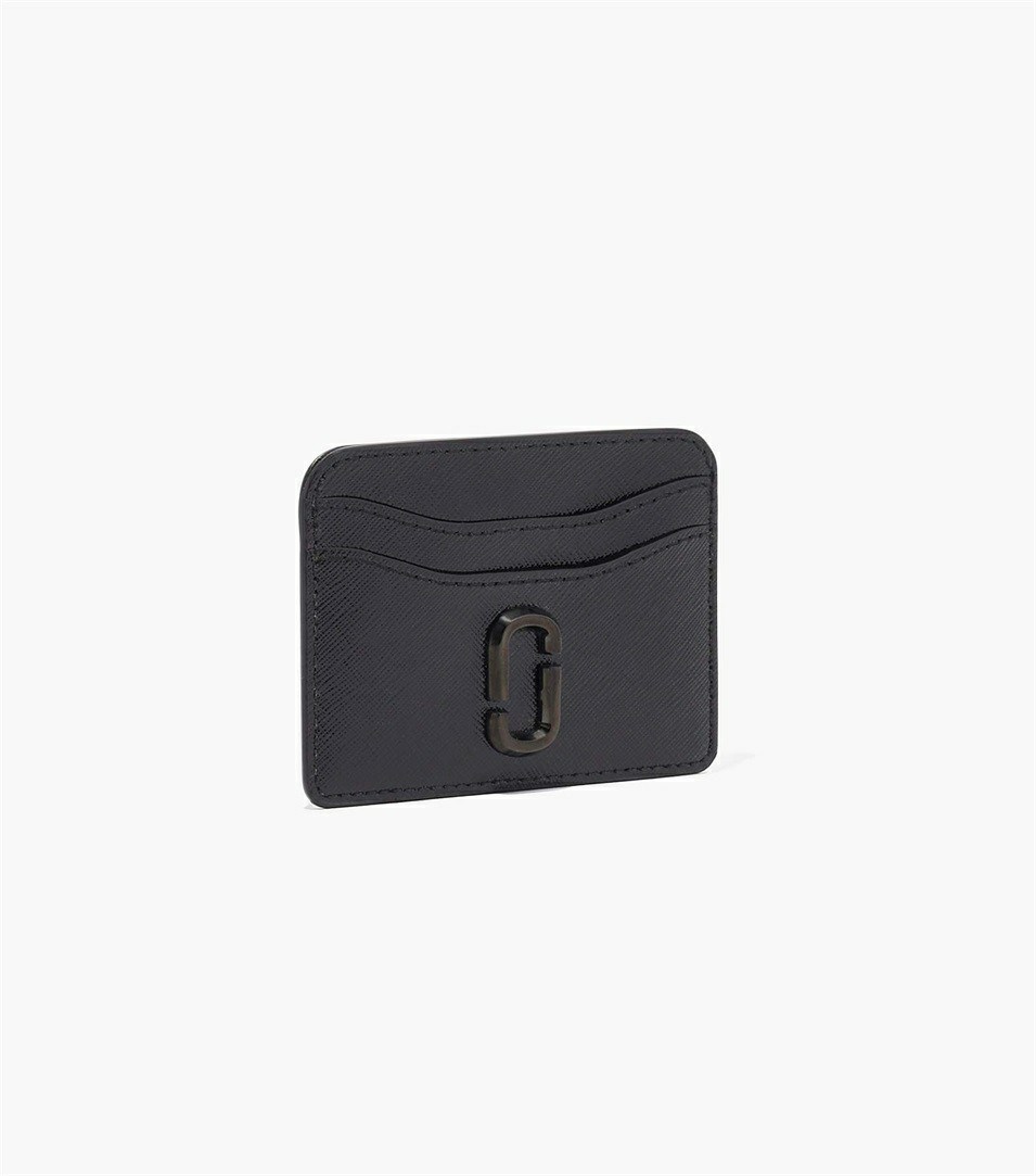 Black Women's Marc Jacobs The Snapshot Dtm Card Case Wallets | AQM-734192