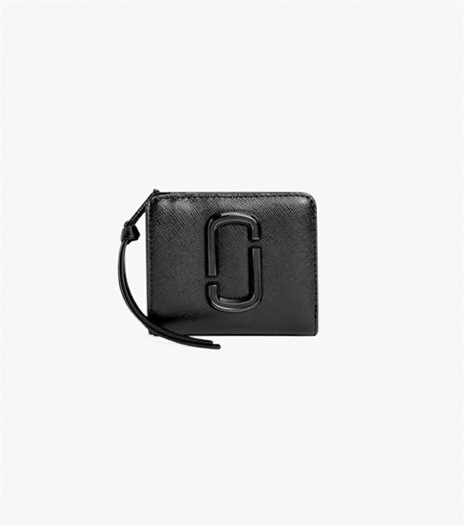 Black Women\'s Marc Jacobs The Snapshot Dtm Mini Compact Wallets | DOZ-643758