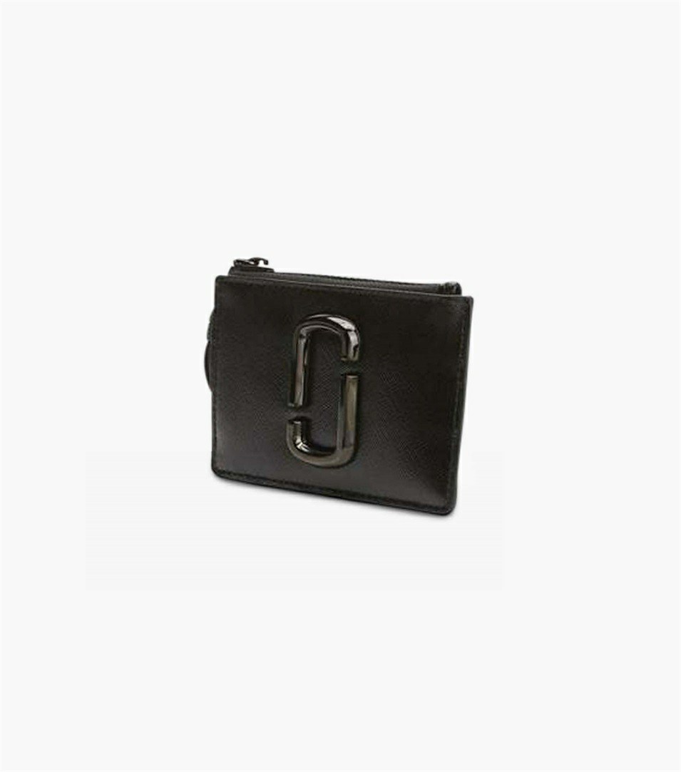 Black Women's Marc Jacobs The Snapshot Dtm Top Zip Multi Wallets | ECD-249710