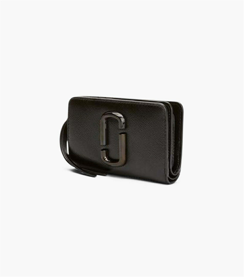 Black Women's Marc Jacobs The Snapshot Mini Compact Wallets | UOZ-064879