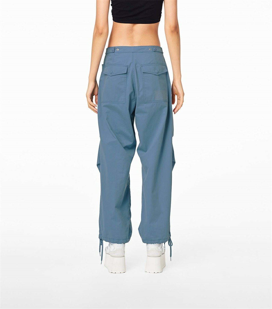 Blue Grey Women's Marc Jacobs The Baggy Drawstring Pants | ROW-789643