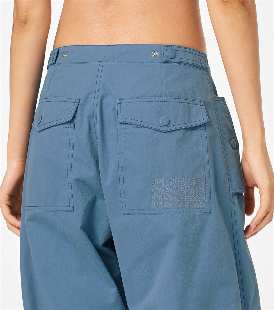 Blue Grey Women's Marc Jacobs The Baggy Drawstring Pants | ROW-789643