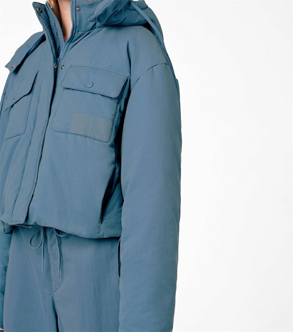 Blue Grey Women's Marc Jacobs The Padded Cargo Jackets | DNV-237516