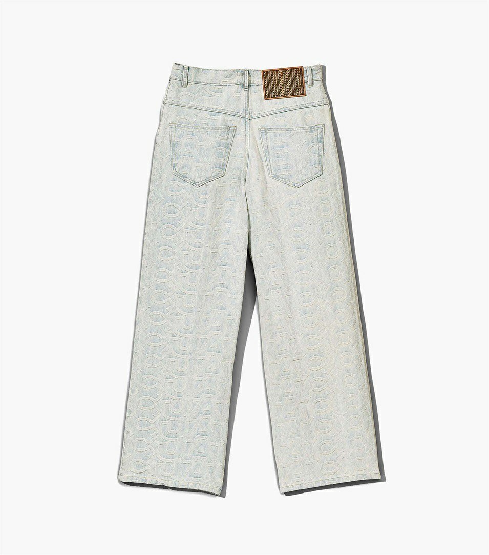 Blue Women's Marc Jacobs The Monogram Denim Pants | EOC-241507