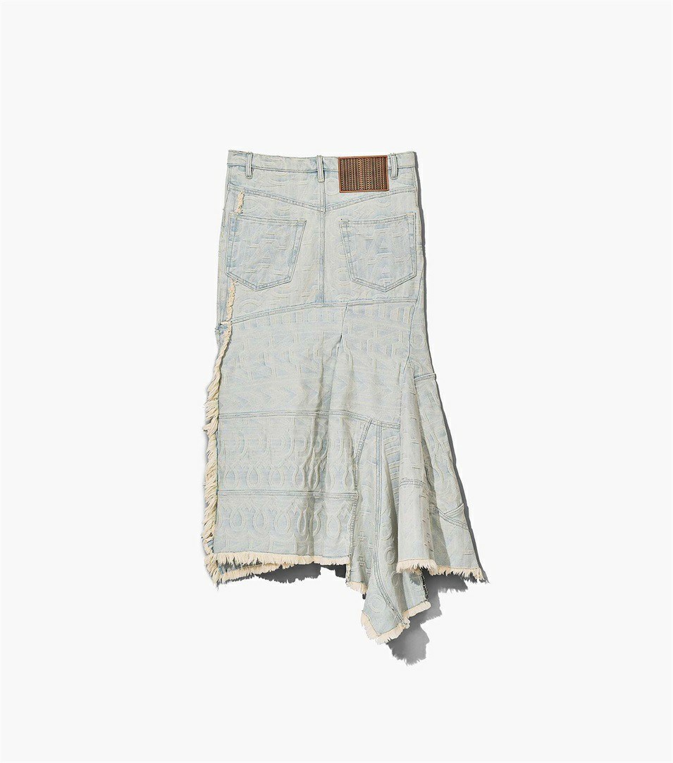 Blue Women's Marc Jacobs The Monogram Denim Skirts | YNS-589723