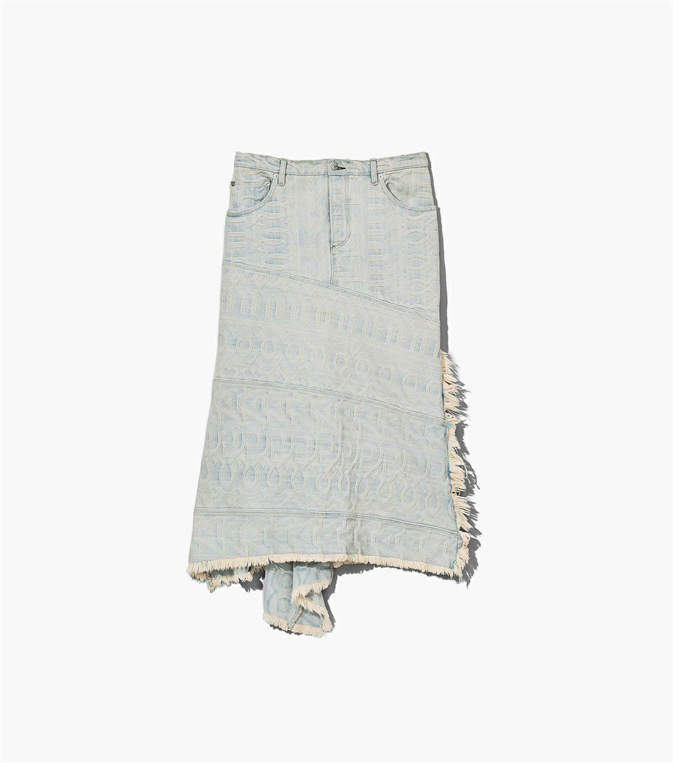 Blue Women\'s Marc Jacobs The Monogram Denim Skirts | YNS-589723