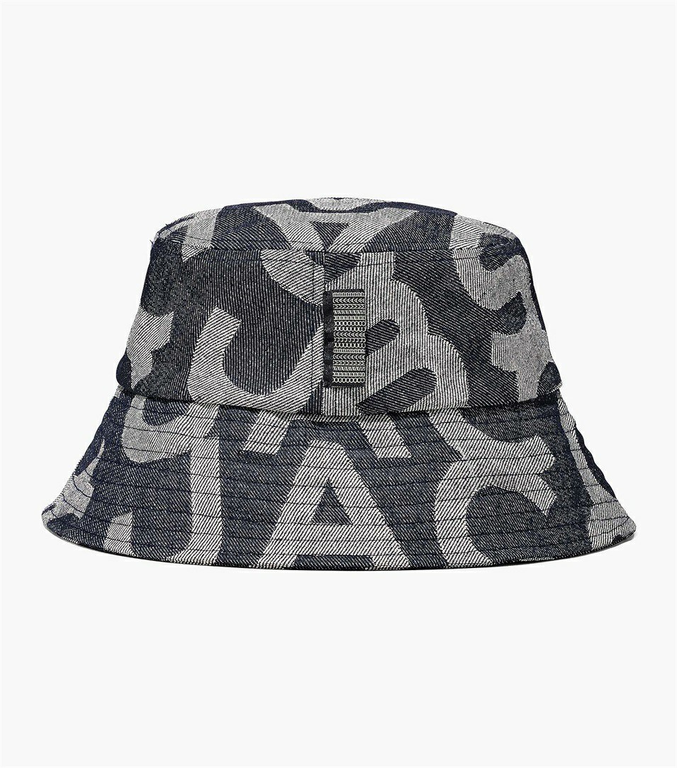 Blue Women's Marc Jacobs The Monogram Denim Bucket Hats | YTX-958607