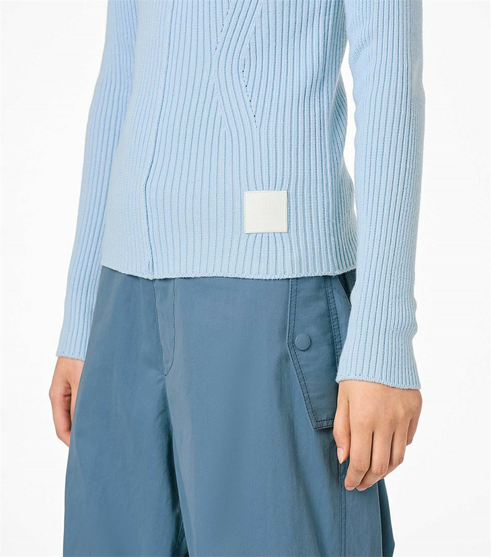 Blue Women's Marc Jacobs The Ribbed Turtleneck Sweaters | MSA-247591