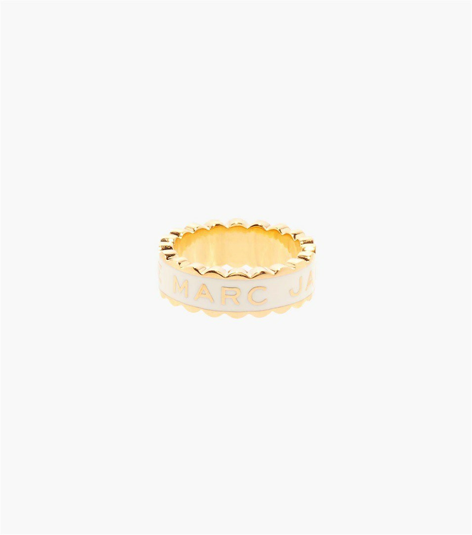 Cream / Gold Women's Marc Jacobs The Scallop Medallion Jewelry | KVS-756130