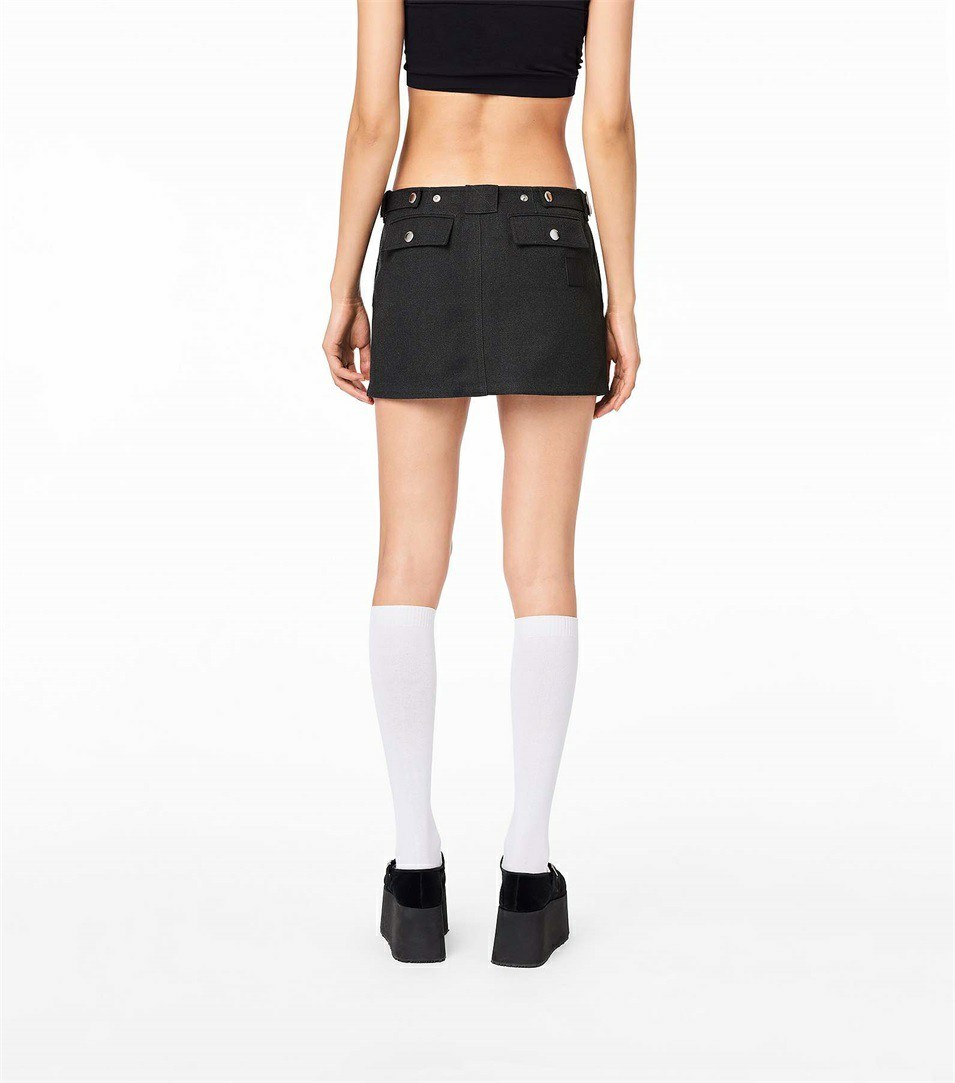 Grey Women's Marc Jacobs The Pushlock Mini Skirts | VFG-603972