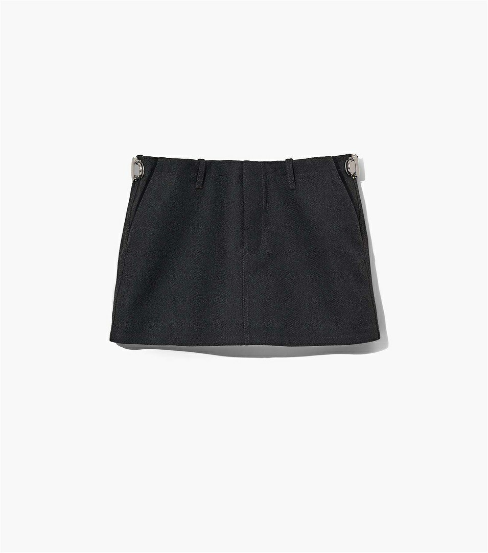 Grey Women\'s Marc Jacobs The Pushlock Mini Skirts | VFG-603972