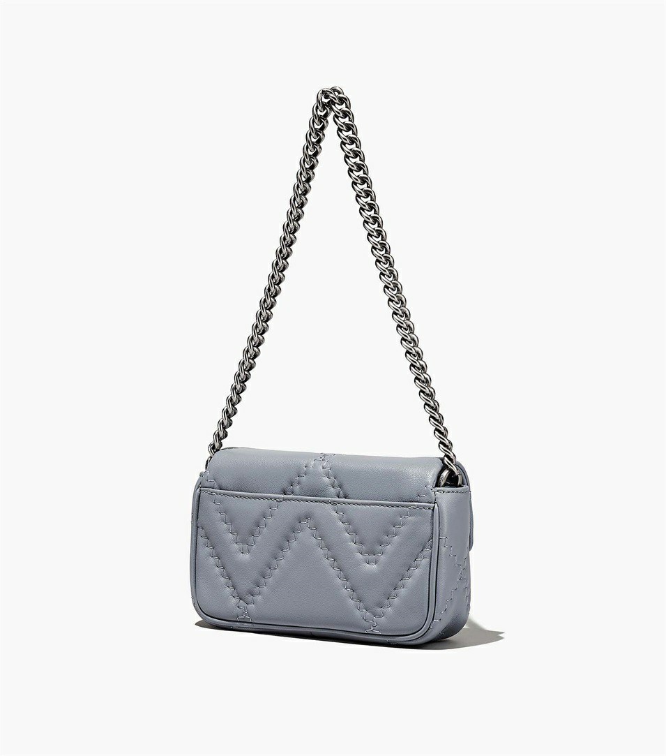 Grey Women's Marc Jacobs The Quilted Leather J Marc Mini Shoulder Bags | RYI-167895