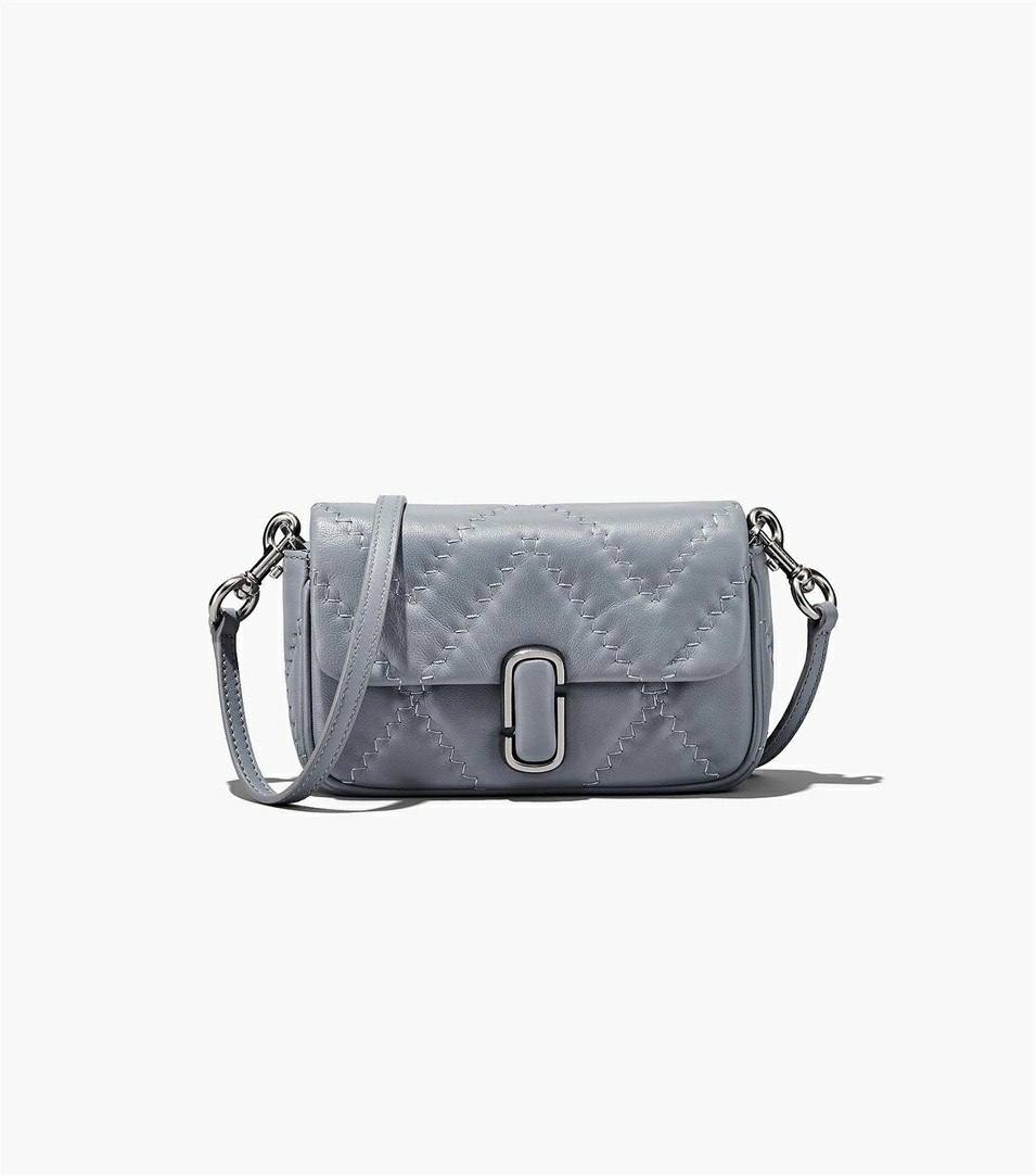 Grey Women's Marc Jacobs The Quilted Leather J Marc Mini Shoulder Bags | RYI-167895