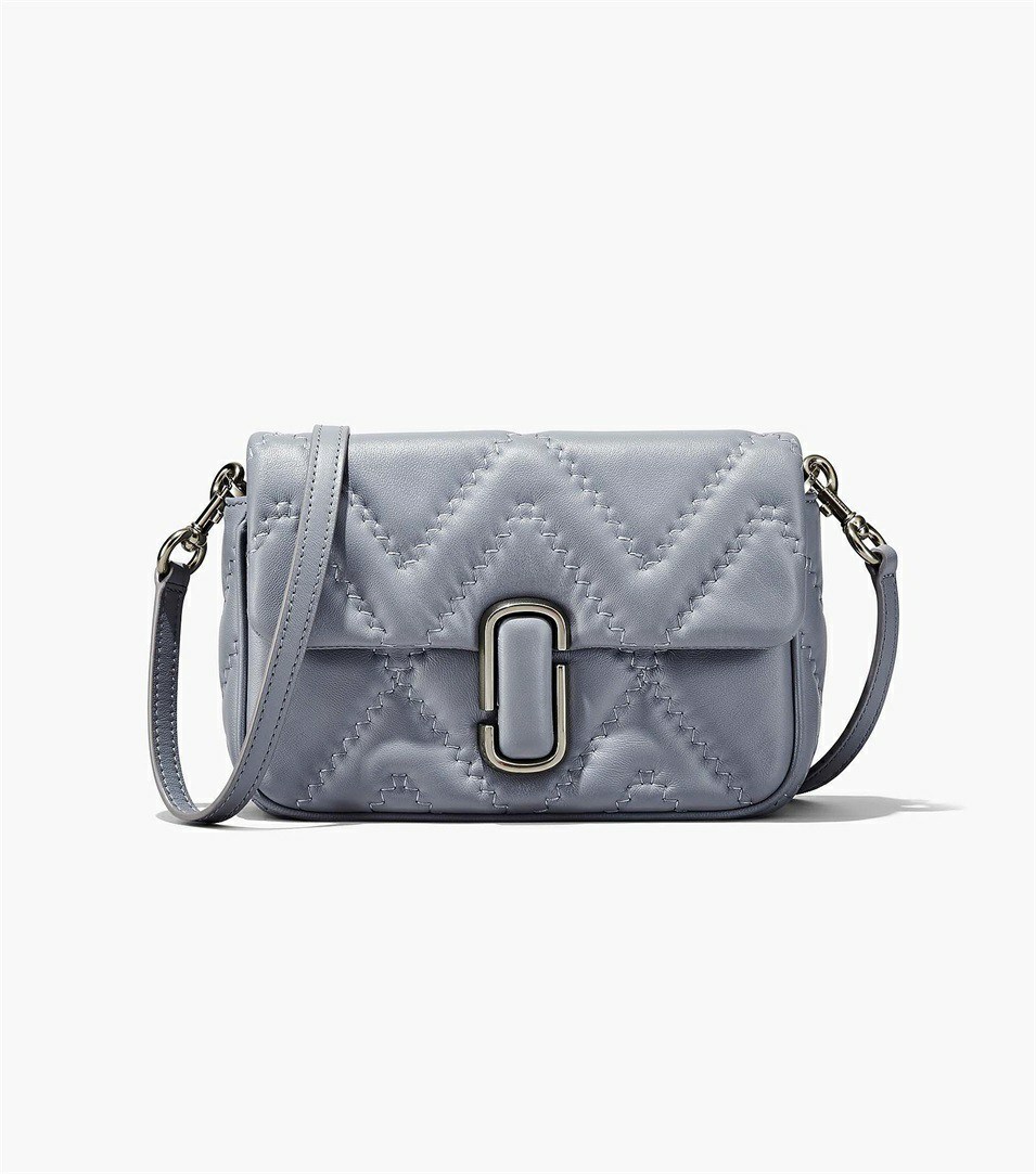 Grey Women's Marc Jacobs The Quilted Leather J Marc Shoulder Bags | WUO-074653