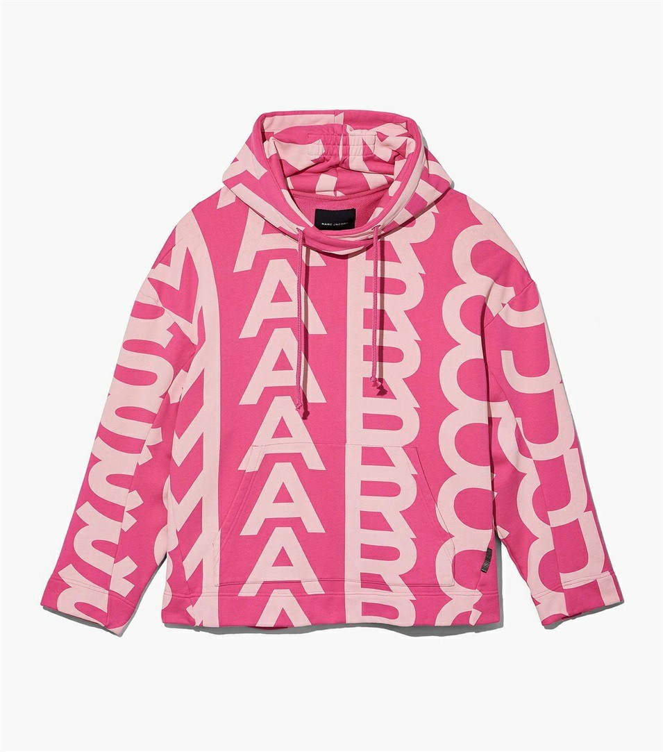 Light Pink / Pink Women\'s Marc Jacobs The Monogram Oversized Hoodie | UDM-829145