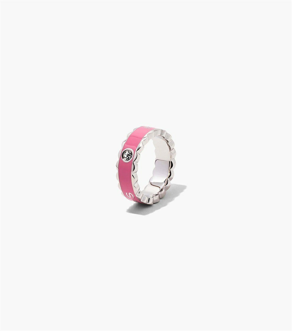 Pink / Silver Women's Marc Jacobs The Scallop Medallion Jewelry | XAE-851390