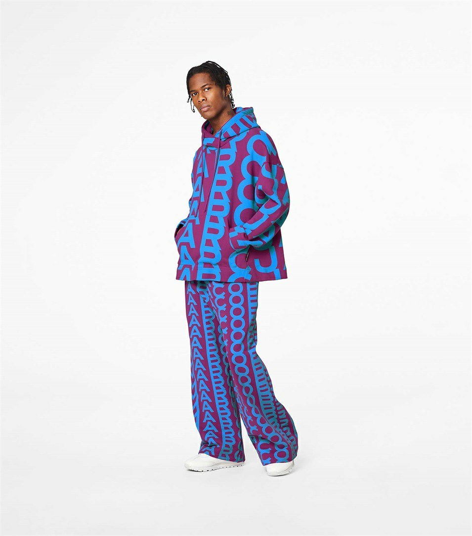 Purple / Blue Women's Marc Jacobs The Monogram Oversized Hoodie | GAP-342078