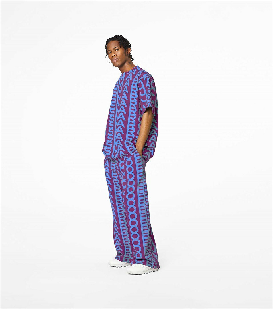 Purple / Blue Women's Marc Jacobs The Monogram Oversized Pants | LWV-315280