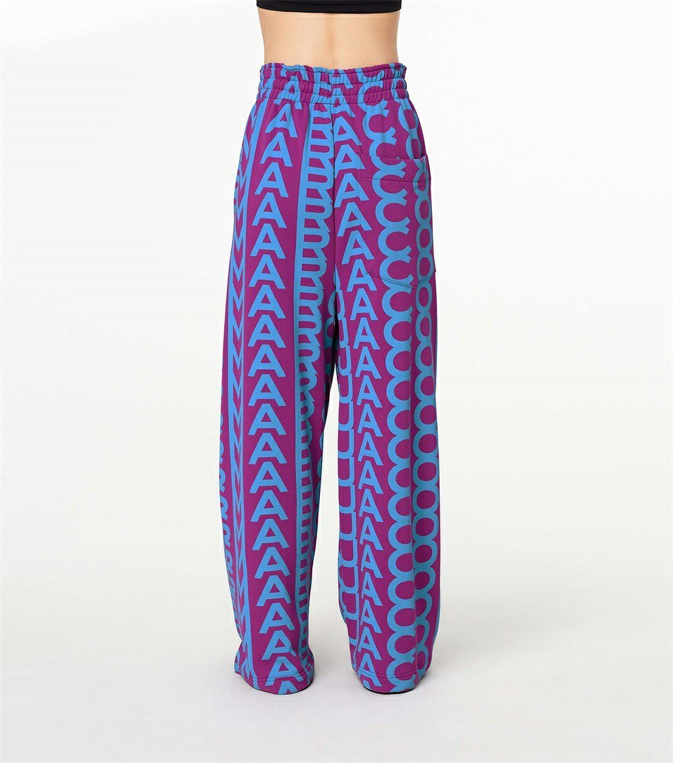 Purple / Blue Women's Marc Jacobs The Monogram Oversized Pants | LWV-315280