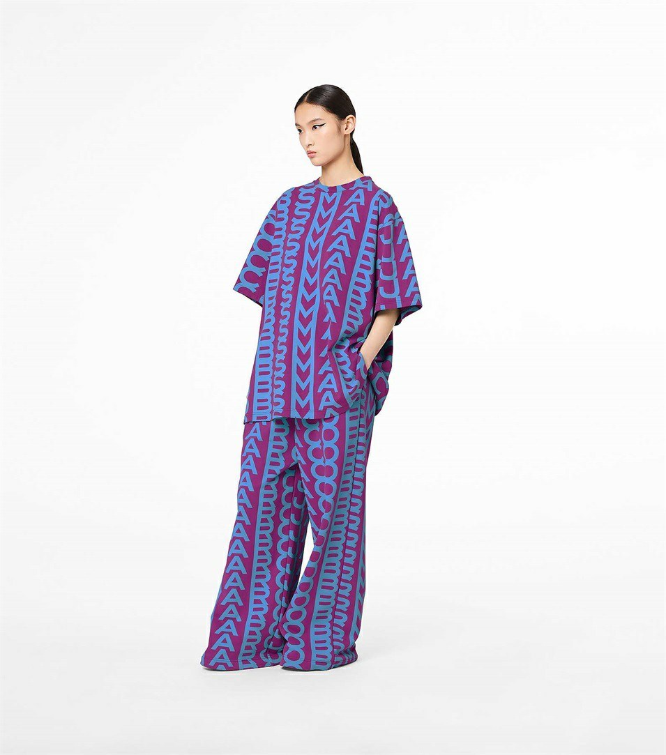 Purple / Blue Women's Marc Jacobs The Monogram Oversized Pants | LWV-315280