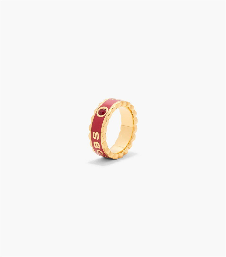 Red / Gold Women's Marc Jacobs The Scallop Medallion Jewelry | QRF-310678